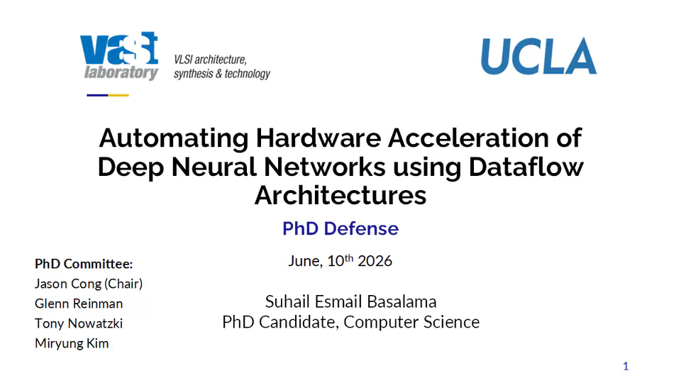 Automating Hardware Acceleration of Deep Neural Networks using Dataflow Architectures